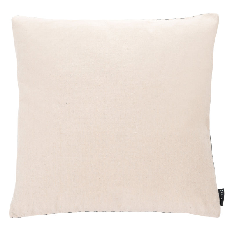Kensing Black and White Striped Cotton Throw Pillow