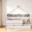 Lits avec rangement, lit de jour simple en bois aggloméré, maison pour enfants moderne-1211782711