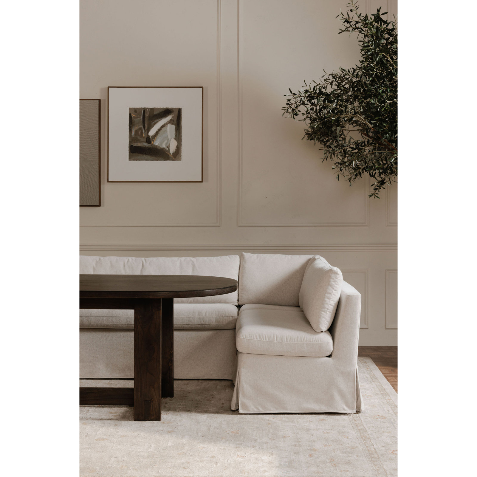 Keaton 98" Mahogany Dining Table