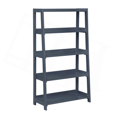 Support pour présentoir en bois élégant avec 4 tablettes et bibliothèque Modern Modern