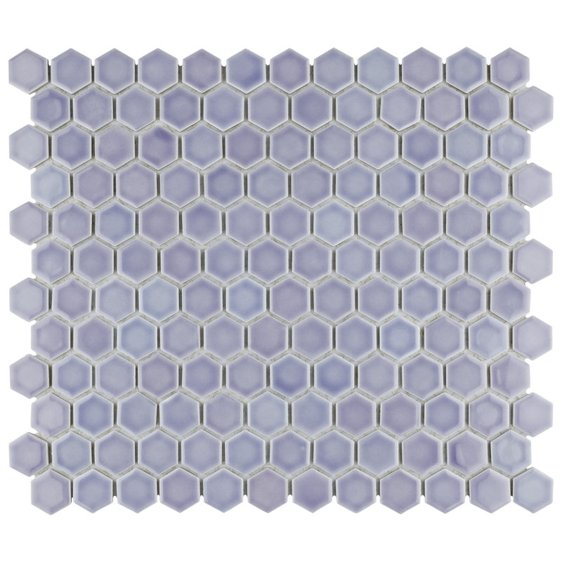 Hudson 1" X 1" Hex Porcelain Mosaic Floor And Wall Tile