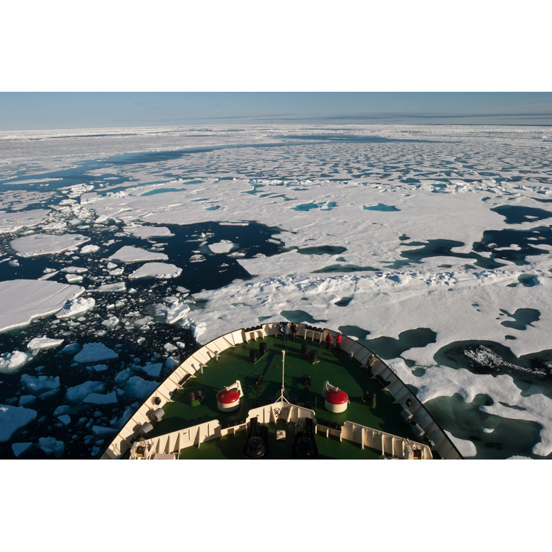 Bow Of Ice Breaker by SeppFriedhuber - No Frame Art Prints on Canvas, 81cm H x 122cm W