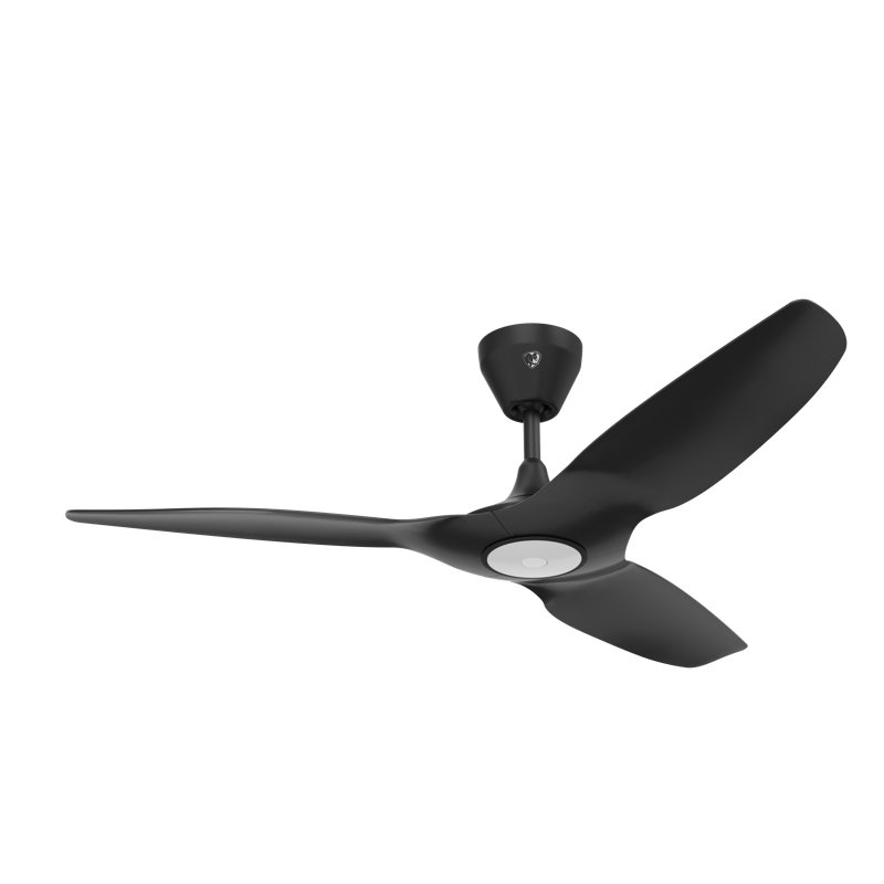 Haiku L Smart LED Downrod Ceiling Fan, Black, 52" Wide