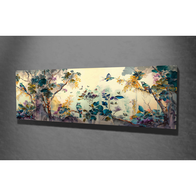 Stunning Decorative Canvas Painting, 11.8 x 31.5 inches | 50% Cotton / 50% Polyester, Digital Printing | Wooden Frame: 0.8 x 1.2 inches | Perfect for Home Decor, Living Room, or Office, Vibrant Colors & Modern Design