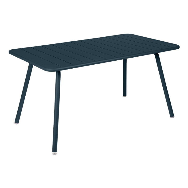 Luxembourg Outdoor Dining Table, 40" W x 81.5" L x 29" H, Acapulco Blue