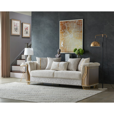 Ensemble de salon 2 pièces # 8625 Chateau # Beige