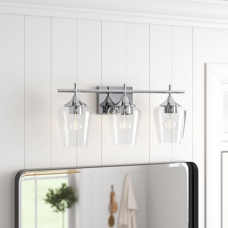 Rockfield 3 - Light Dimmable Chandelier, Polished Chrome
