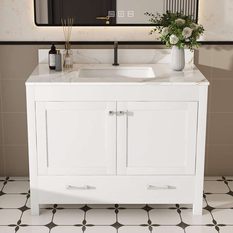 Meuble-lavabo simple autoportant 43 po avec lavabo