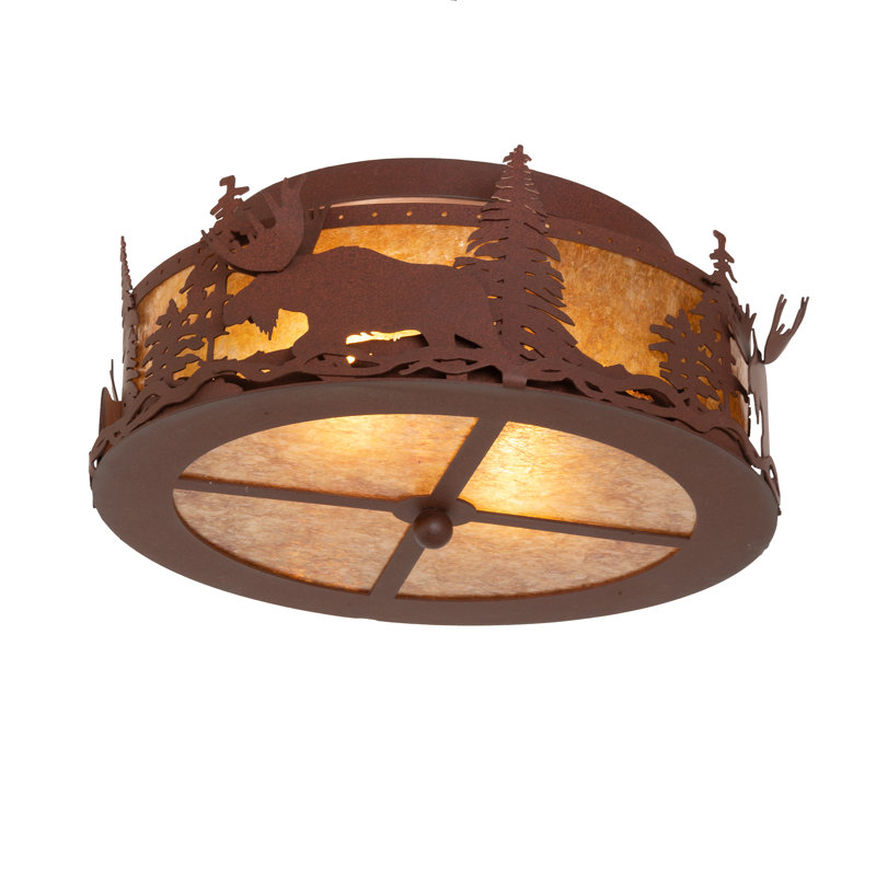 Rustic Lodge 2 - Light Flush Mount