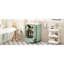 Meuble-lavabo de salle de bain de 24 pouces avec lavabo en céramique, armoire à fermeture douce, tiroir compartimenté, tablette à trois hauteurs et organisateurs montés sur la porte pour un style contemporain avec des organisateurs réglables de 24 pouces de profondeur.