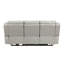 Canapé inclinable électrique Hem, 3 places, USB et porte-gobelets, similicuir gris-120613774