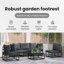 vidaXL Garden Sofa Set with Cushion Aluminium Outdoor Furniture Modern