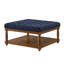 Grande table basse carrée avec repose-pieds en lin capitonné et grand repose-pieds avec tablette en bois massif ivoire-1539104363
