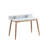 Mid-Century Modern Wood Writing Desk with Hutch-346073121