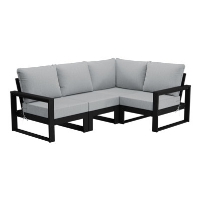Patio 4-Piece Deep Seating Set With Frame