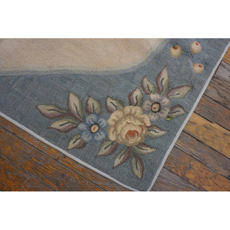 Antique American Hooked Canada - Loop Pile Rug