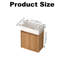 Petit meuble-lavabo mural 16 po en bois massif d'acacia