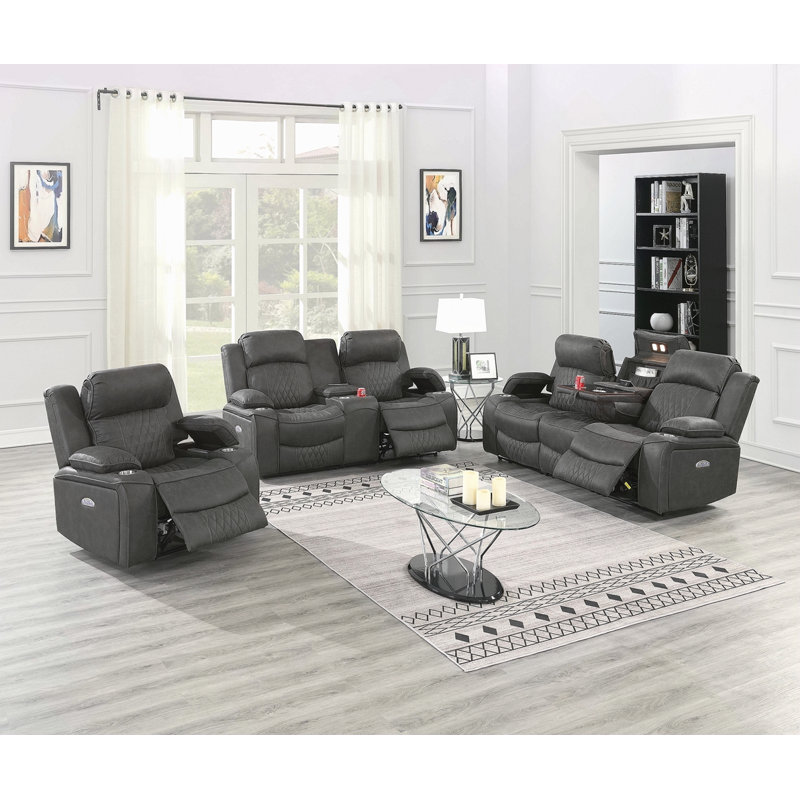 Fauteuil inclinable électrique Power Motion Chair 1pc, Gris anthracite