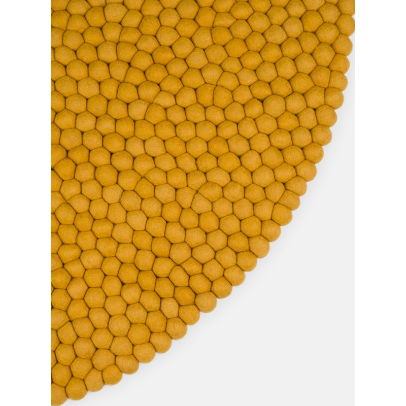 Round Solid Colour Hand Woven Area Rug, Round 200cm
