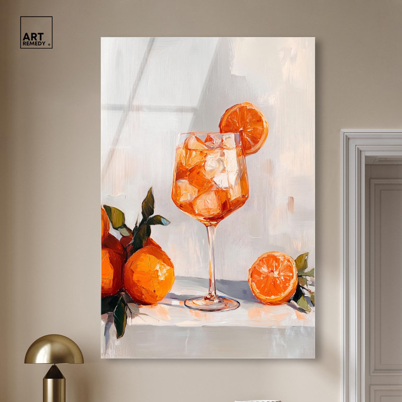 «Fizzy Drink II», reproduction d'art sur toile par Art Remedy, H 54 po x l 36 po