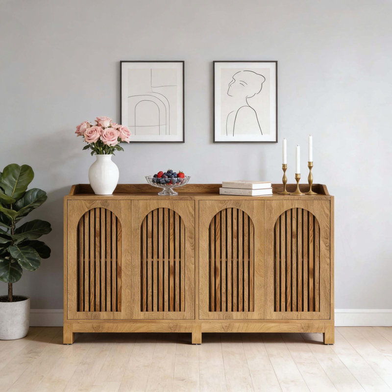 Buffet avec portes et volets réglables