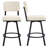 Alonsa 26.6" Industrial Swivel Counter Stool with Rectangular Back and Metal Frame-137917163