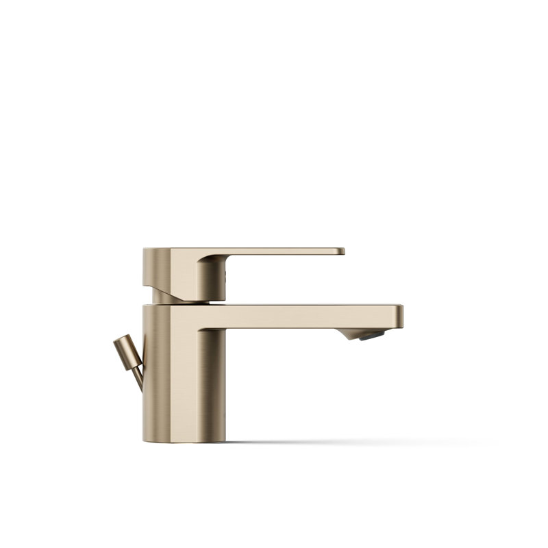 Parallel Single Hole Bathroom Faucet, Vibrant Brushed Bronze