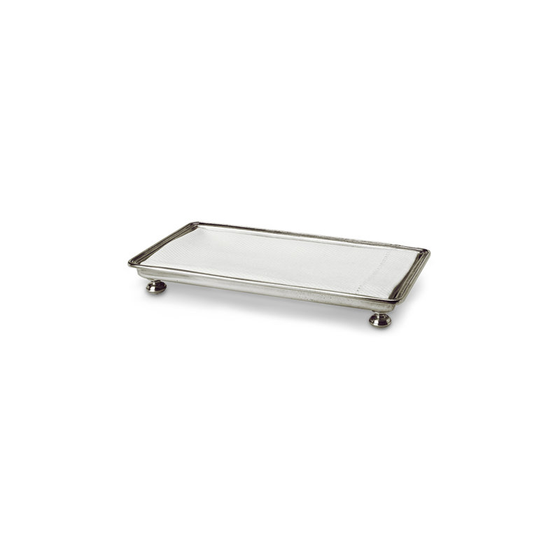 Footed Guest Towel Serving Tray