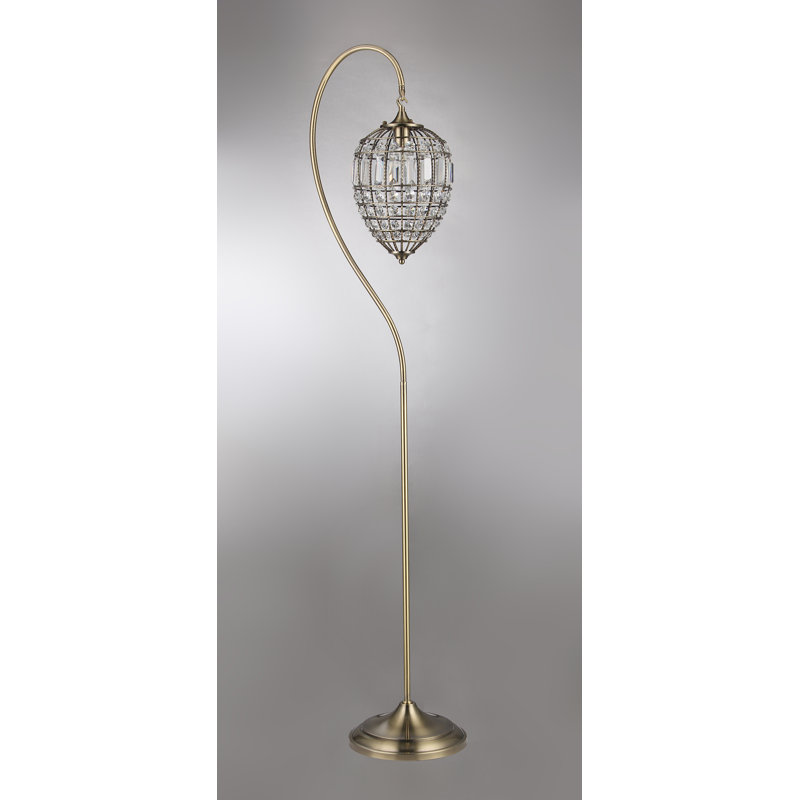 Lampe sur pied 64 po en cristal 1 lumière Briadale