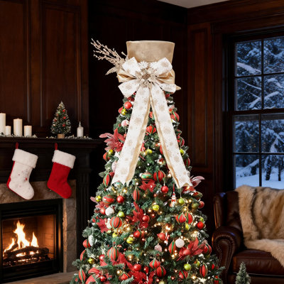 9.8in Christmas Tree Hat Topper