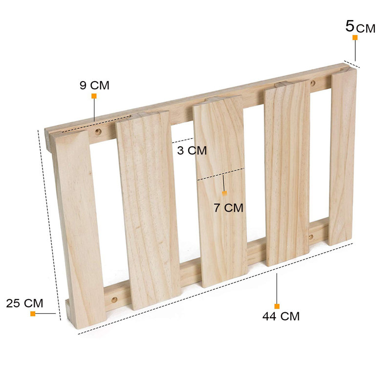Tablette flottante en bois d'épinette Abdiel