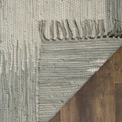 Cayman Hand Woven Cotton Abstract Rug