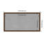 Tableau magnétique à cadre étroit Carlisle Brown-95846285