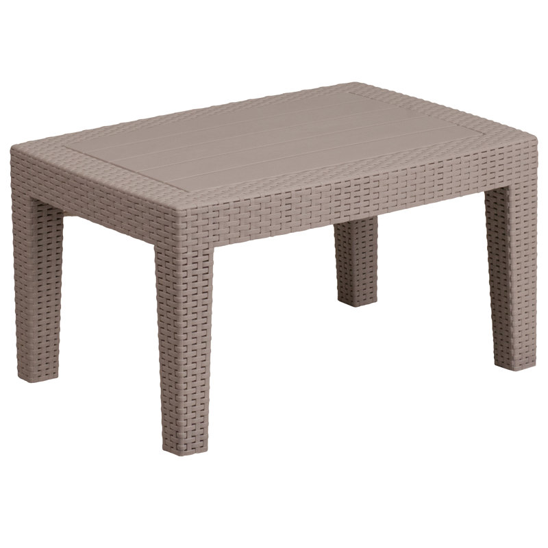 Alderman Rattan Coffee Table, Charcoal