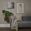 Sophia 20cm H Cotton Drum Pendant Shade ( Clip On )