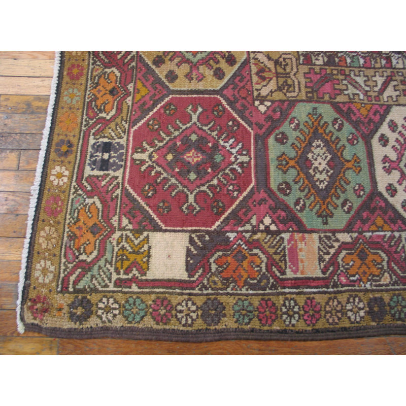 Antique Jerusalem Carpet Israel Knotted Rug