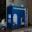 Lit mezzanine simple pour enfant avec guirlande lumineuse DEL-1809268505