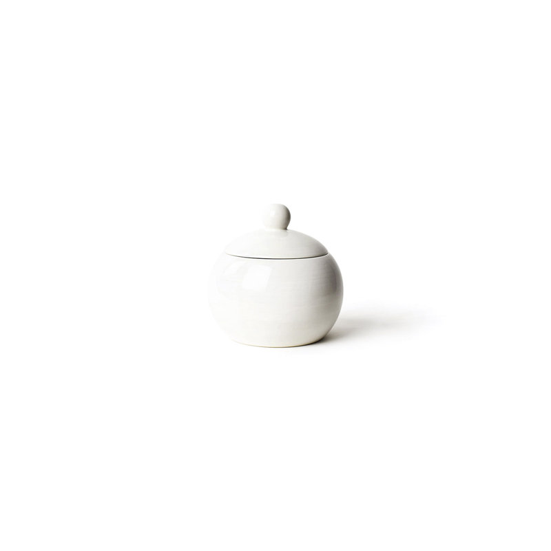 Signature White Medium Round Lollipop Jar With Lid