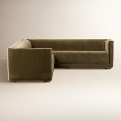 Fitch Velvet Corner Sectional