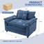 Fauteuil d'appoint surdimensionné en chenille-1195222157