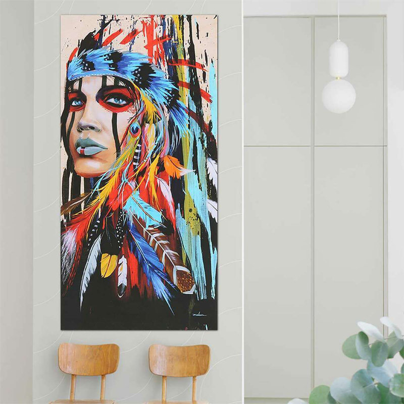 Cherline sur toile, H 15,8 po x l 7,9 po x P 0,2 po