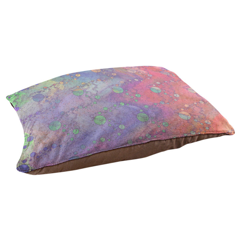 Coussin de concepteur de planète stars Byrge, l 42,5 po x L 32,5 po, Vert et rose