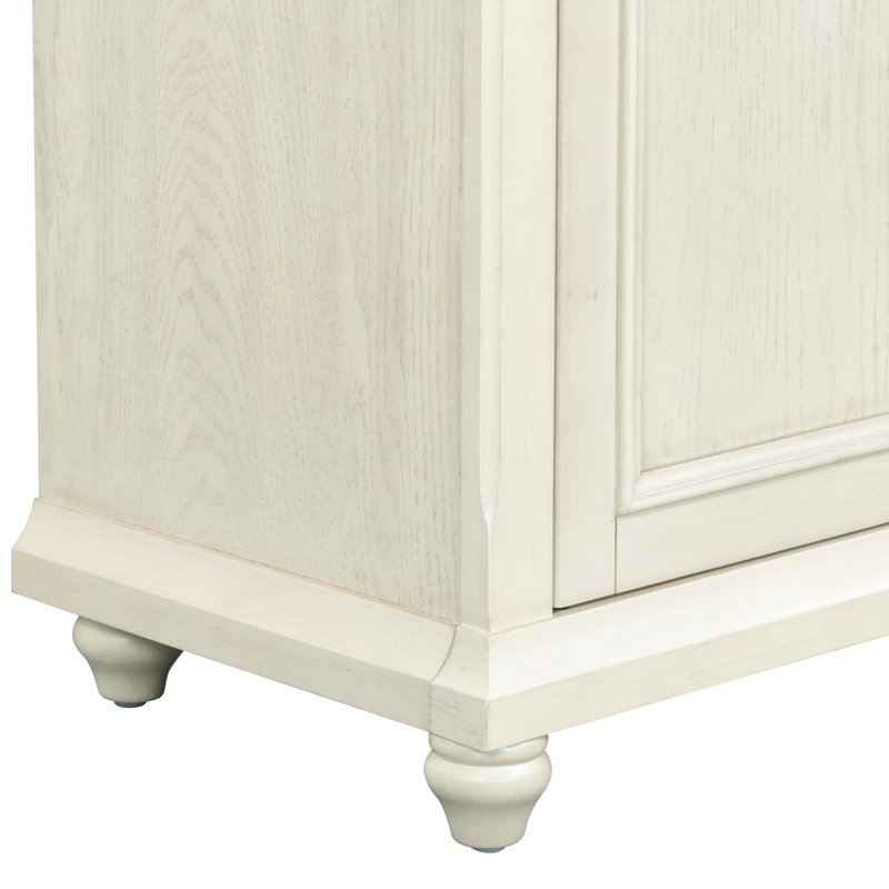 Commode 2 tiroirs Carl, Creme