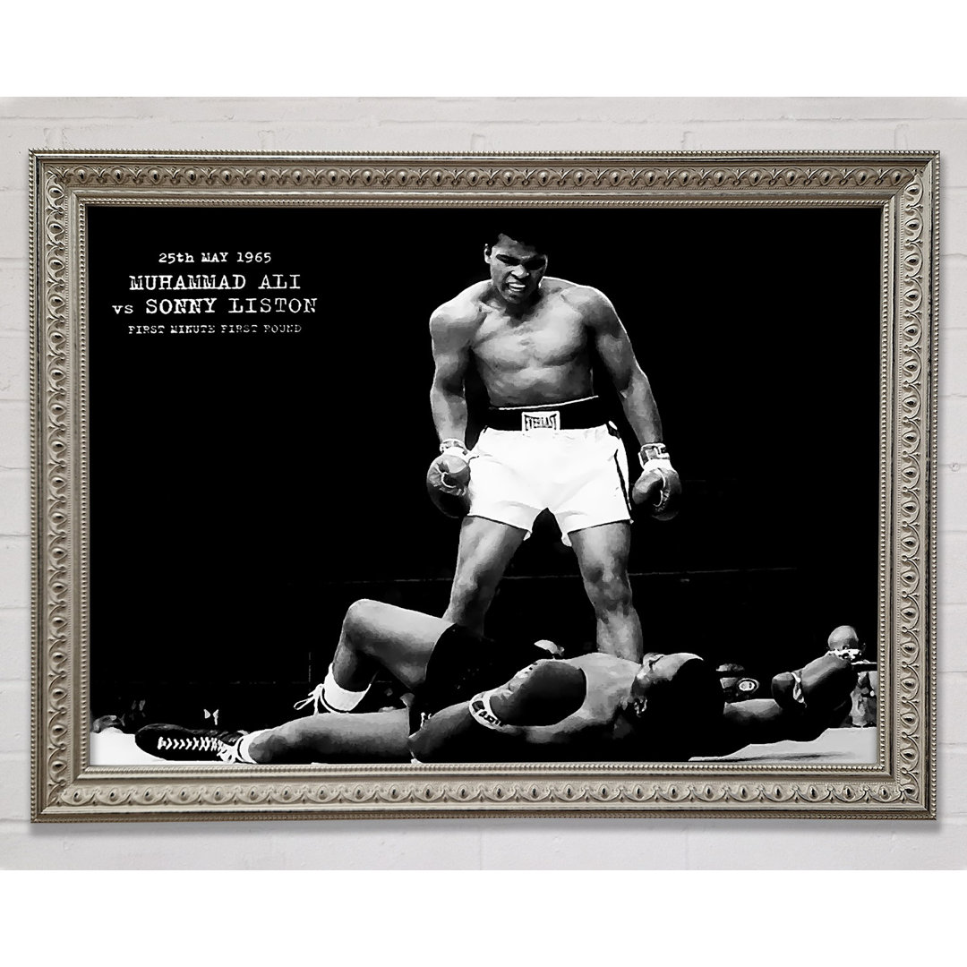 Muhammad Ali Mighty Fist - Einzelner Bilderrahmen Kunstdrucke