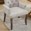 Chaise de salle à manger rembourrée en tissu de chenille-86048612