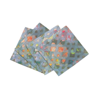 Defosse Trellis Cotton Sateen Cocktail Napkins
