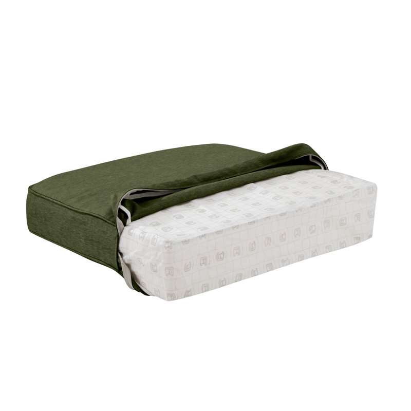 Ayvion Outdoor Bench Seat Cushion, Heather Fern, 42" W x 18" D