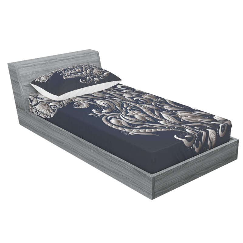 Microfiber Sheet Set, Twin Sheet Set with Fitted Sheet