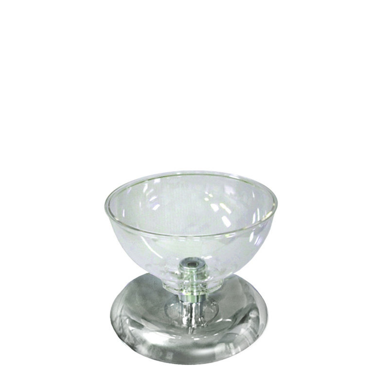 Clear Acrylic Round Counter Display Bowl with Chrome Base