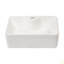 Lavabo de salle de bain vasque rectangulaire en céramique 16 po x 12 po
